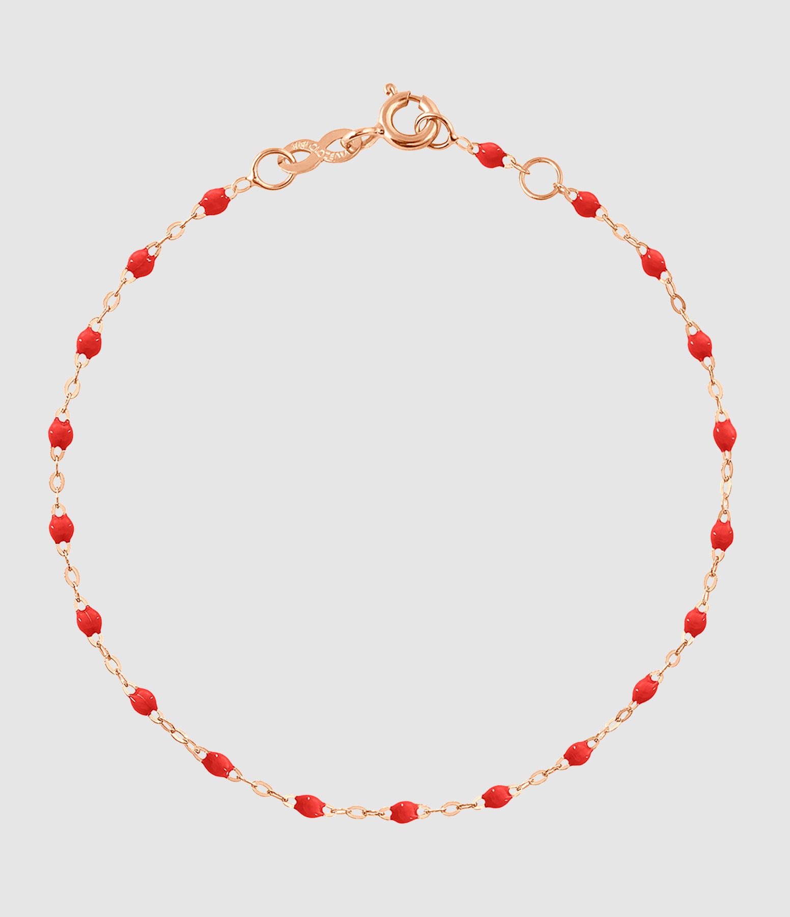 Bracelet Perles Résine 17 cm Or